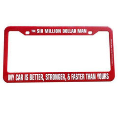 Six Million Dollar Man License Plate Frame - Collectors World Toys