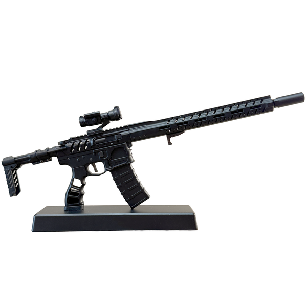 1/3 Scale Diecast AR15 Skeleton Model, Black