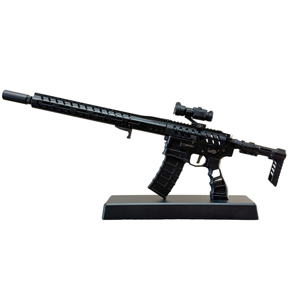 1/3 Scale Diecast AR15 Skeleton Model, Black