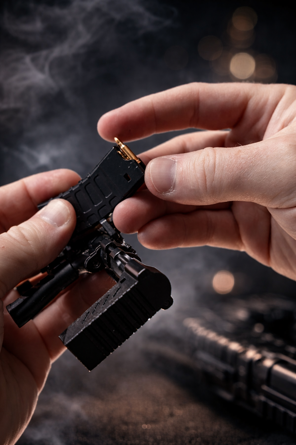 1/3 Scale Diecast AR15 Skeleton Model, Black