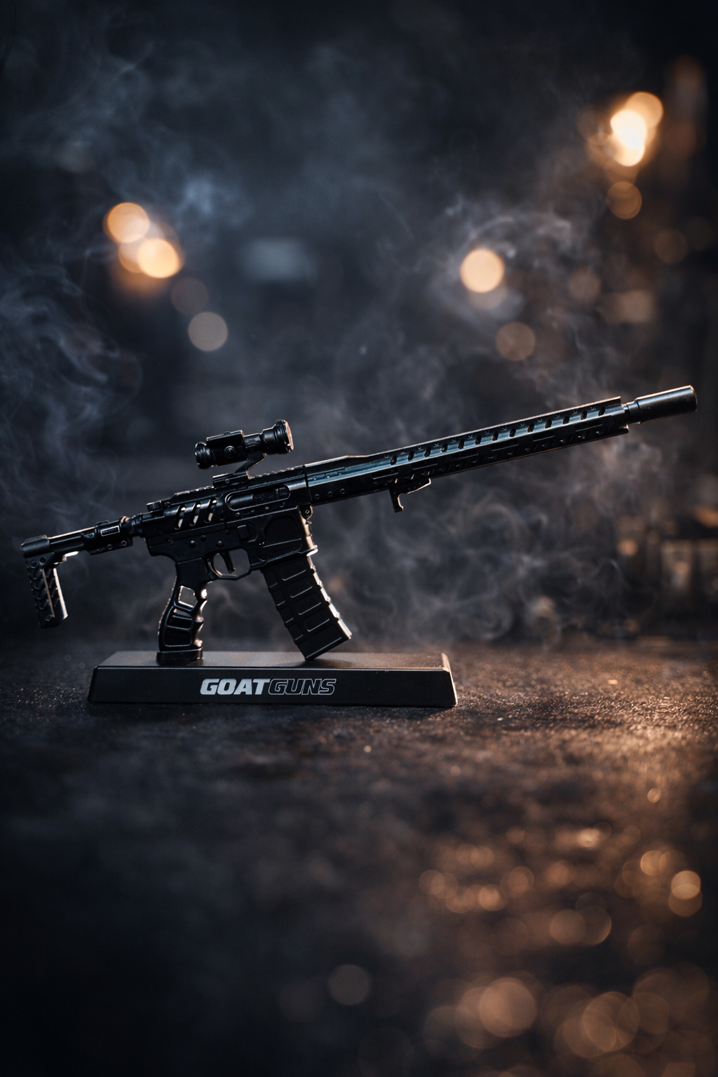 1/3 Scale Diecast AR15 Skeleton Model, Black