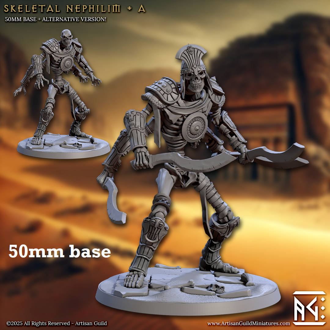 Skeletal Nephilim: Sculpt A (Four-Armed Skeleton Warrior) Main image