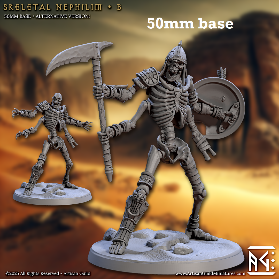 Skeletal Nephilim: Sculpt B (Four-Armed Skeleton Warrior) Main image