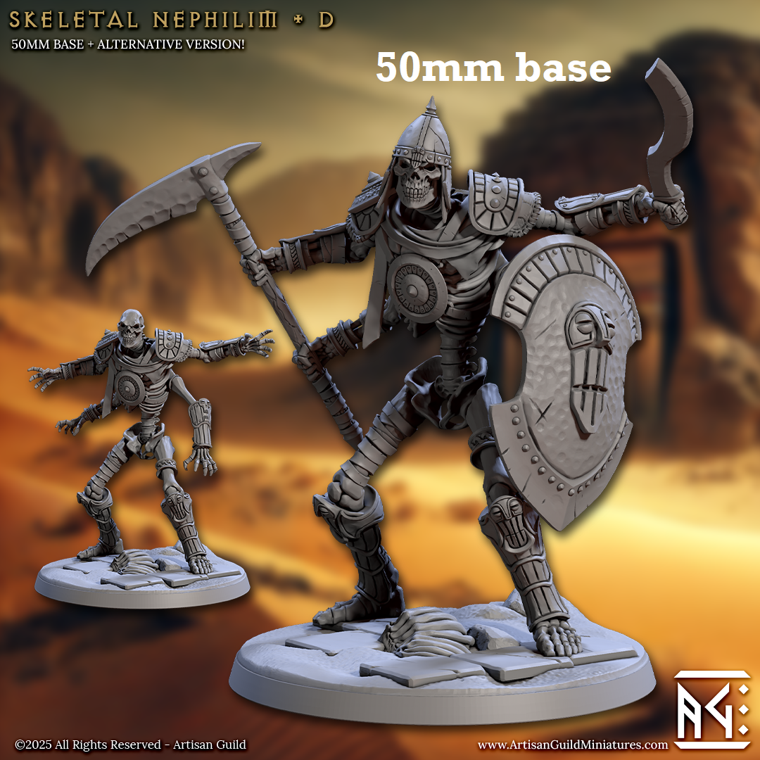 Skeletal Nephilim: Sculpt D (Four-Armed Skeleton Warrior) Main image