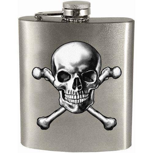 Skull and Crossbones 7oz. Hip Flask - Collectors World Toys