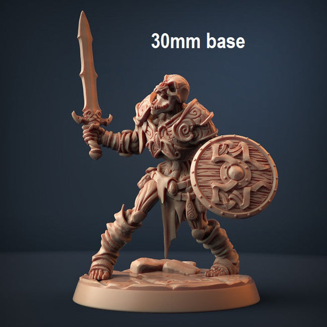 Skutagaard Draugr Skeleton Warrior: Base Sculpt A - Hover Image