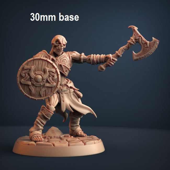 Skutagaard Draugr Skeleton Warrior: Base Sculpt B - Hover Image
