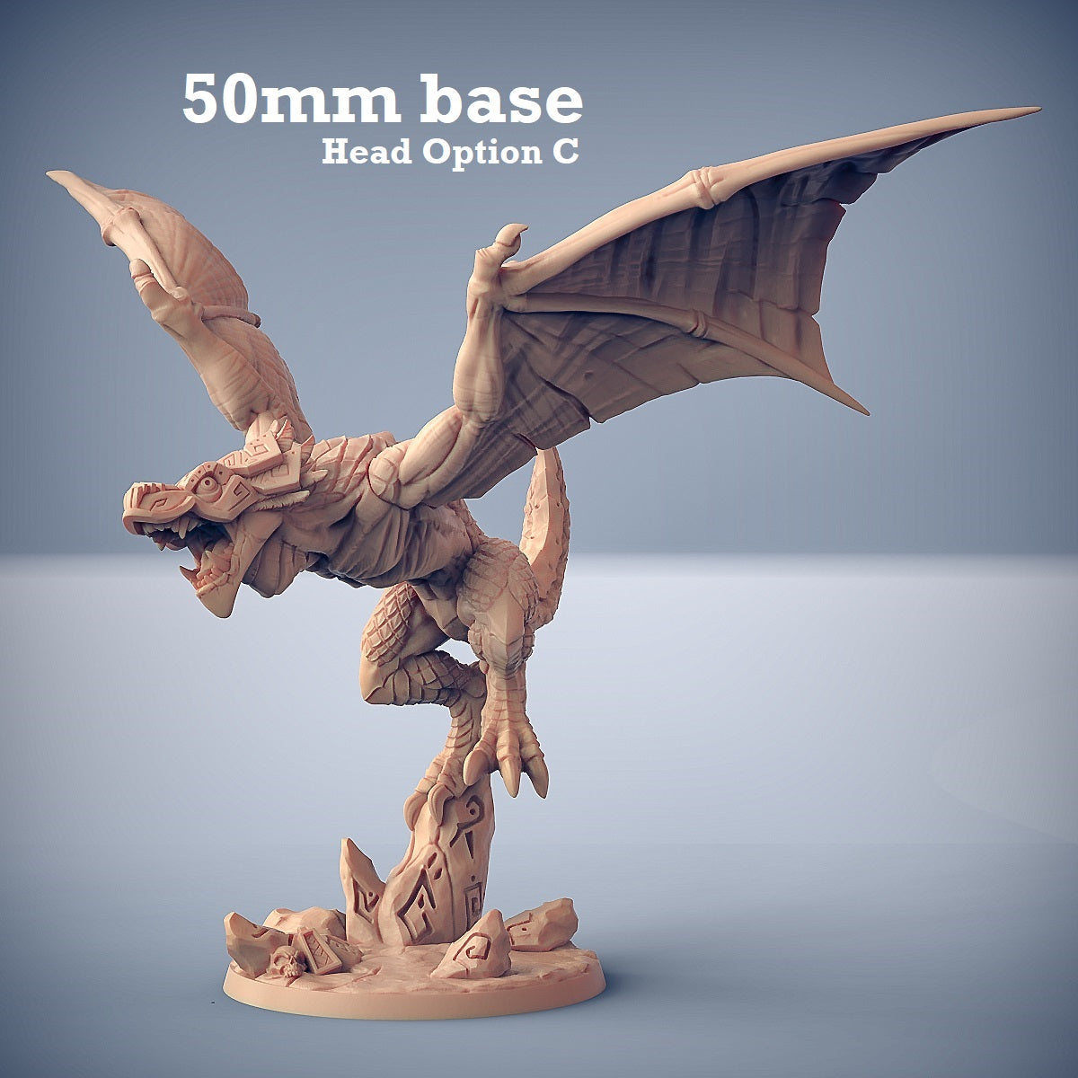 Xol'toa on Sky-Terror (Lizardfolk Warlord on Winged Dinosaur Cavalry Unit) -