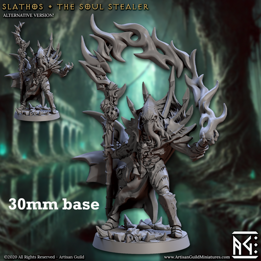 Slathos, the Soul Stealer (Male Mindflayer Wizard)
