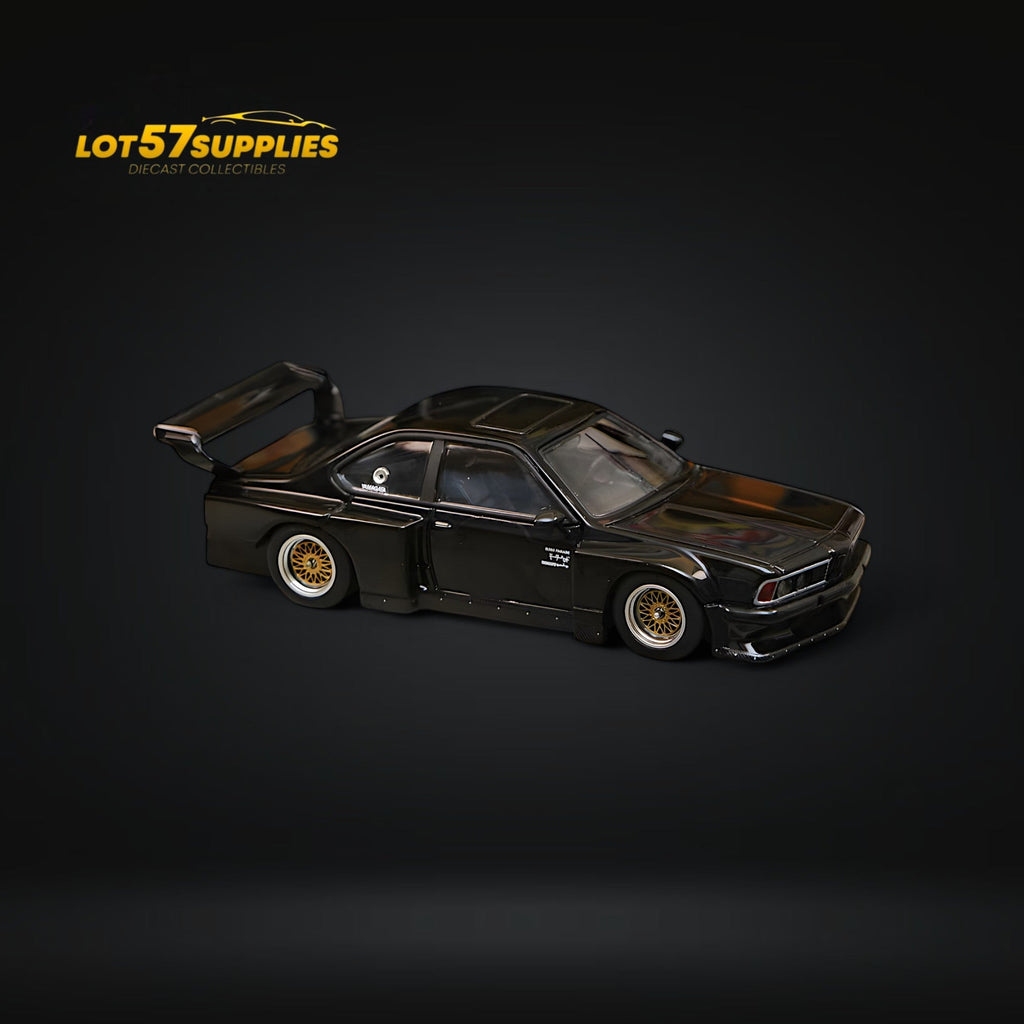 Street Weapon BMW E24 635 CSI Sharknose WideBody modified version in Black 1:64