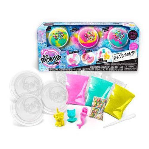 So Bomb DIY - Bath Bomb 3 Pack - Sunny Island/Pink Lemonade/Bubble Gum Hover Image