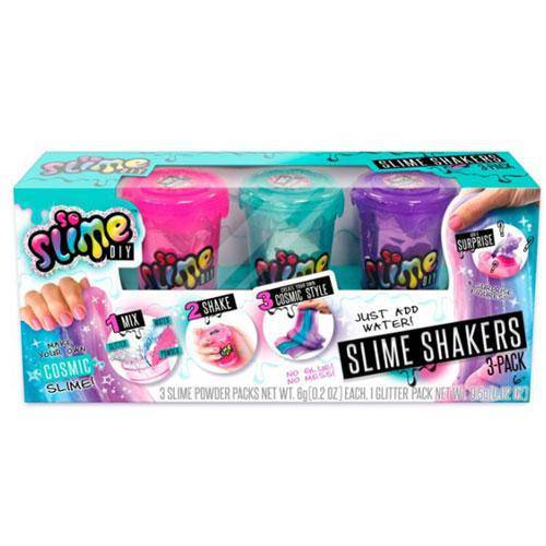 So Slime DIY - Slime Shakers 3 Pack Cosmic or Rainbow Colors Cosmic