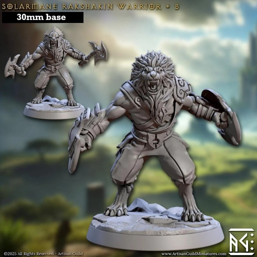 Solarmane Rakshakin Warrior: Sculpt B (Male Leonin Gladiator)