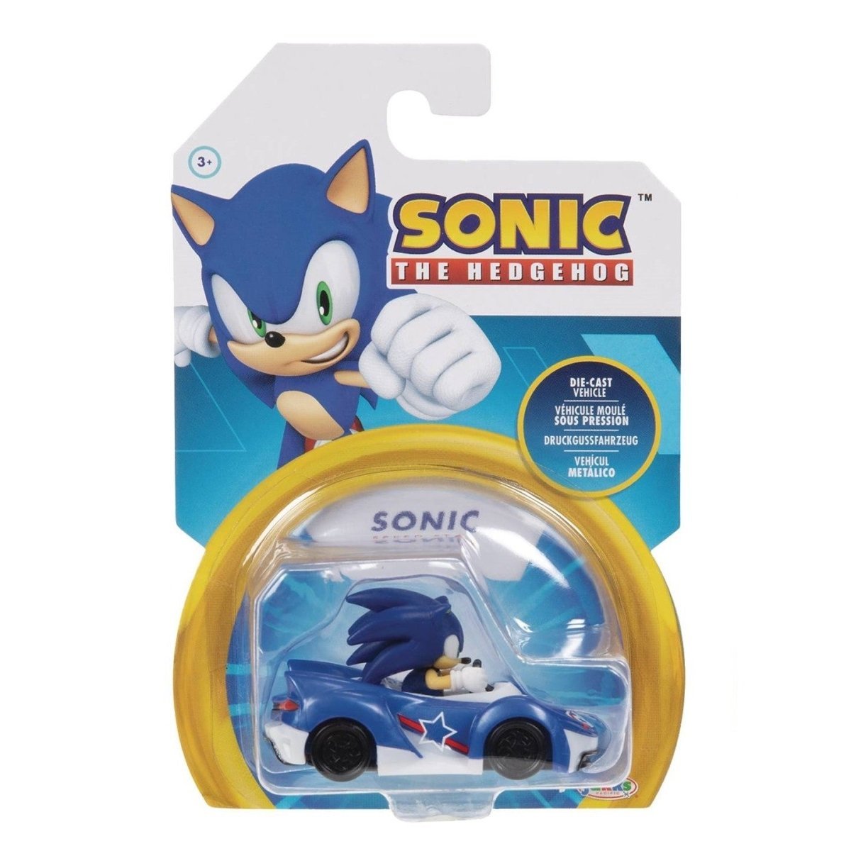 Sonic the Hedgehog 1/64 Scale Die-cast Vehicle - Select Figure(s) Sonic (Speed Star)