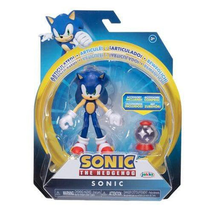 Sonic the Hedgehog 4" Action Figure - Select Figure(s) Sonic with Invincible Item Box