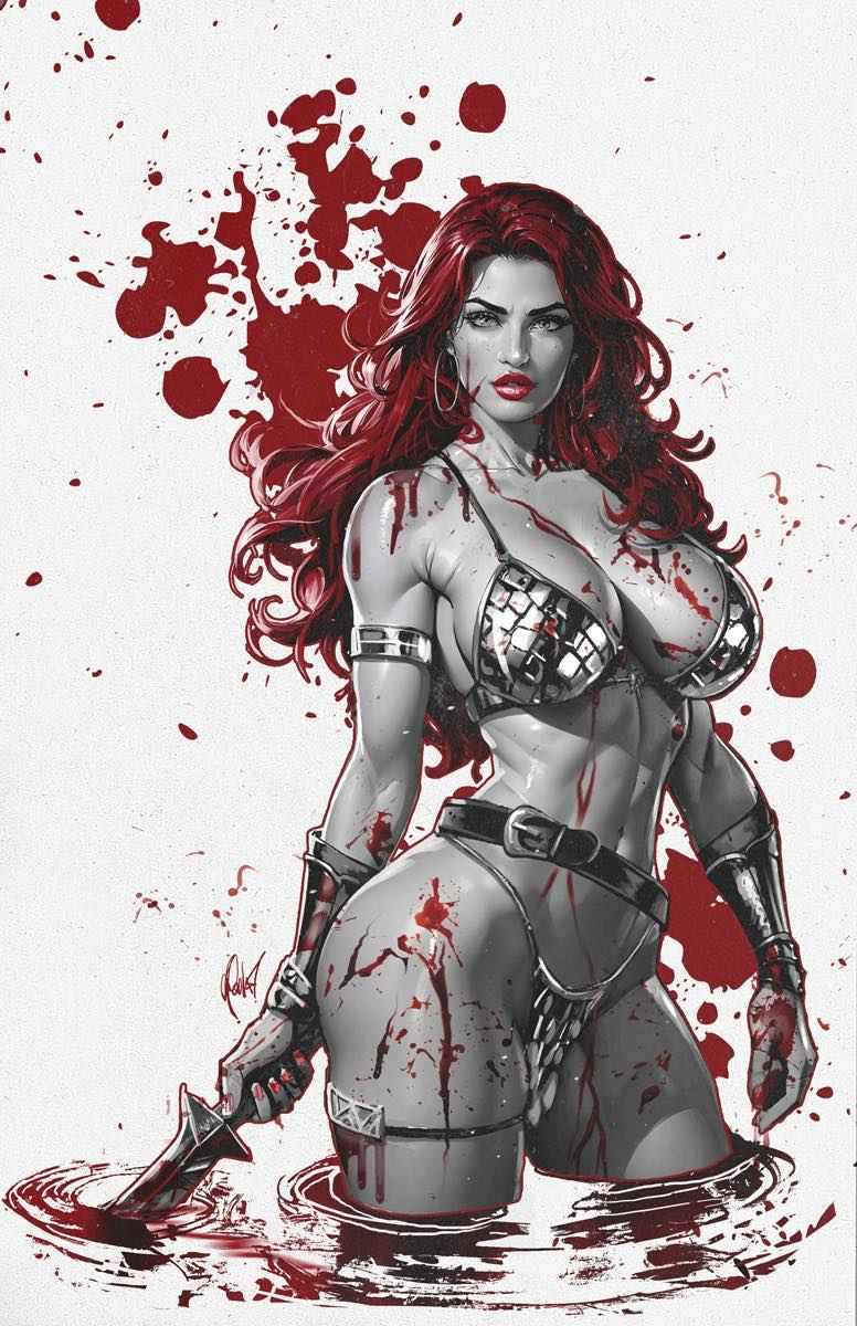RED SONJA: EMPIRE OF THE DAMNED #1 (CEDRIC POULAT EXCLUSIVE VIRGIN VARIANT B) COMIC BOOK Main image