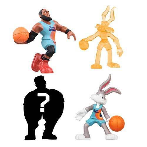 Space Jam 2 inch Figure 4 Pack - Select Figure(s) LeBron James, Bugs Bunny, Wile E. Coyote (Power up), Mystery figure