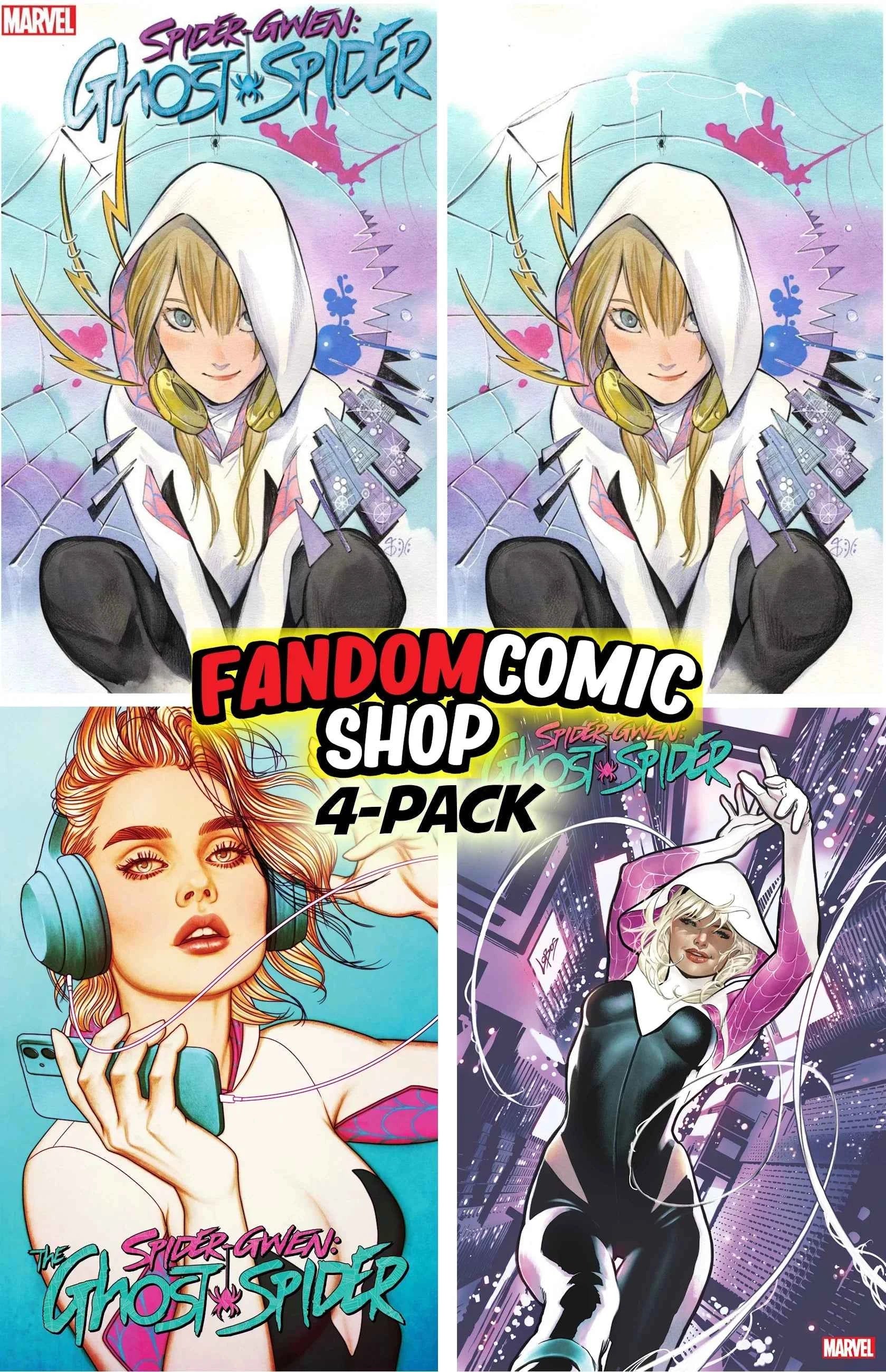 SPIDER-GWEN: GHOST SPIDER #1 (PEACH MOMOKO EXCLUSIVE TRADE/VIRGIN SET + FRISON & LOBOS VARIANTS) Main image