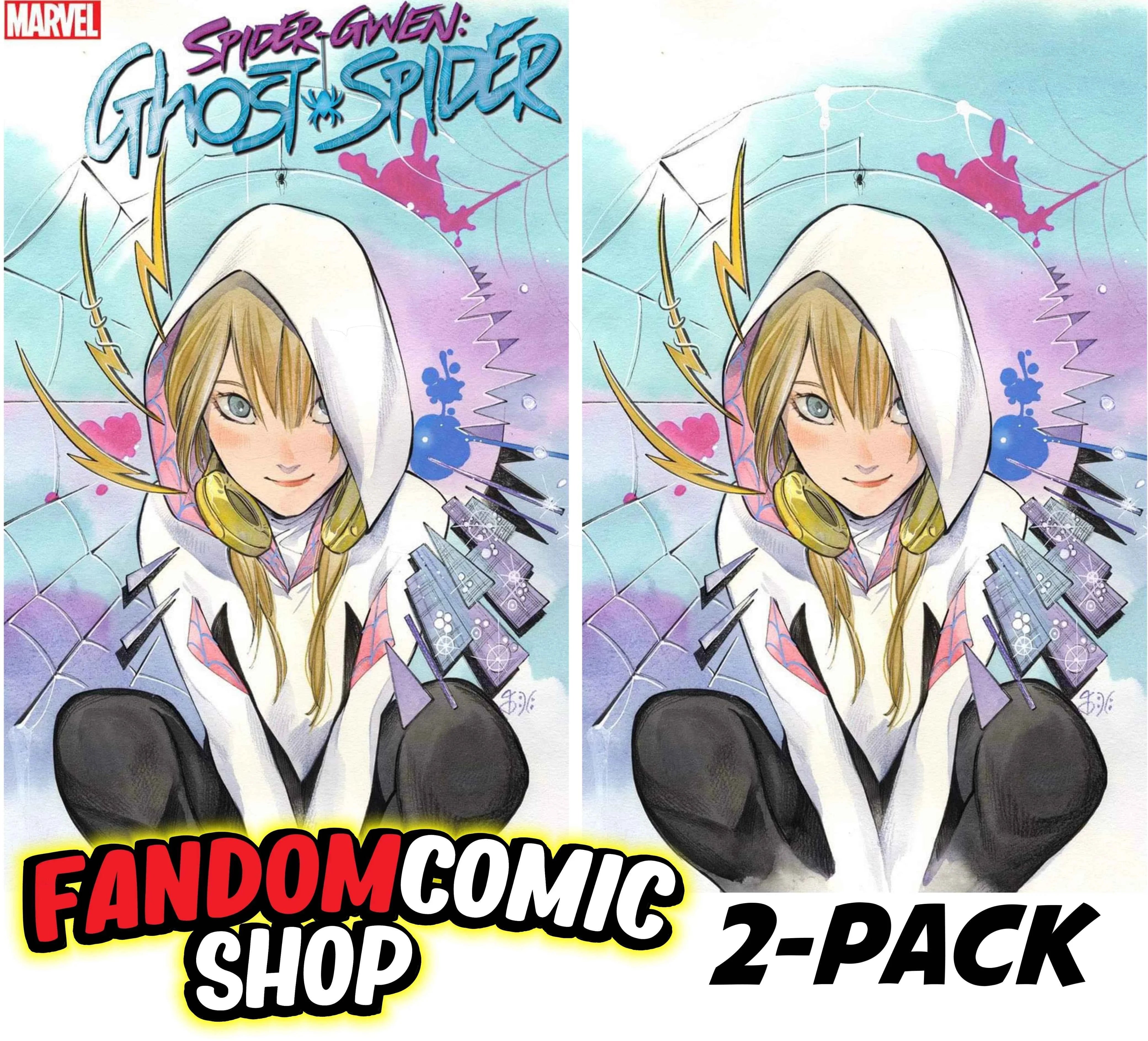 SPIDER-GWEN: GHOST SPIDER #1 (PEACH MOMOKO EXCLUSIVE TRADE/VIRGIN VARIANT SET) Main image