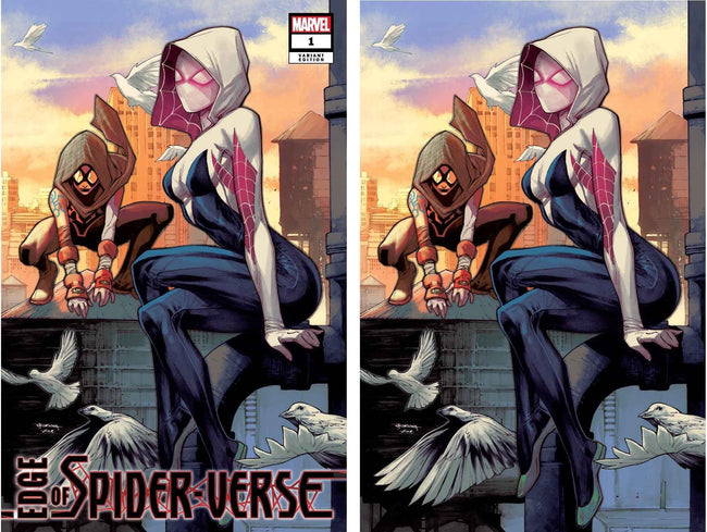 EDGE OF SPIDER-VERSE #1 (STEPHEN SEGOVIA EXCLUSIVE TRADE/VIRGIN VARIANT SET)(2022) Hover Image