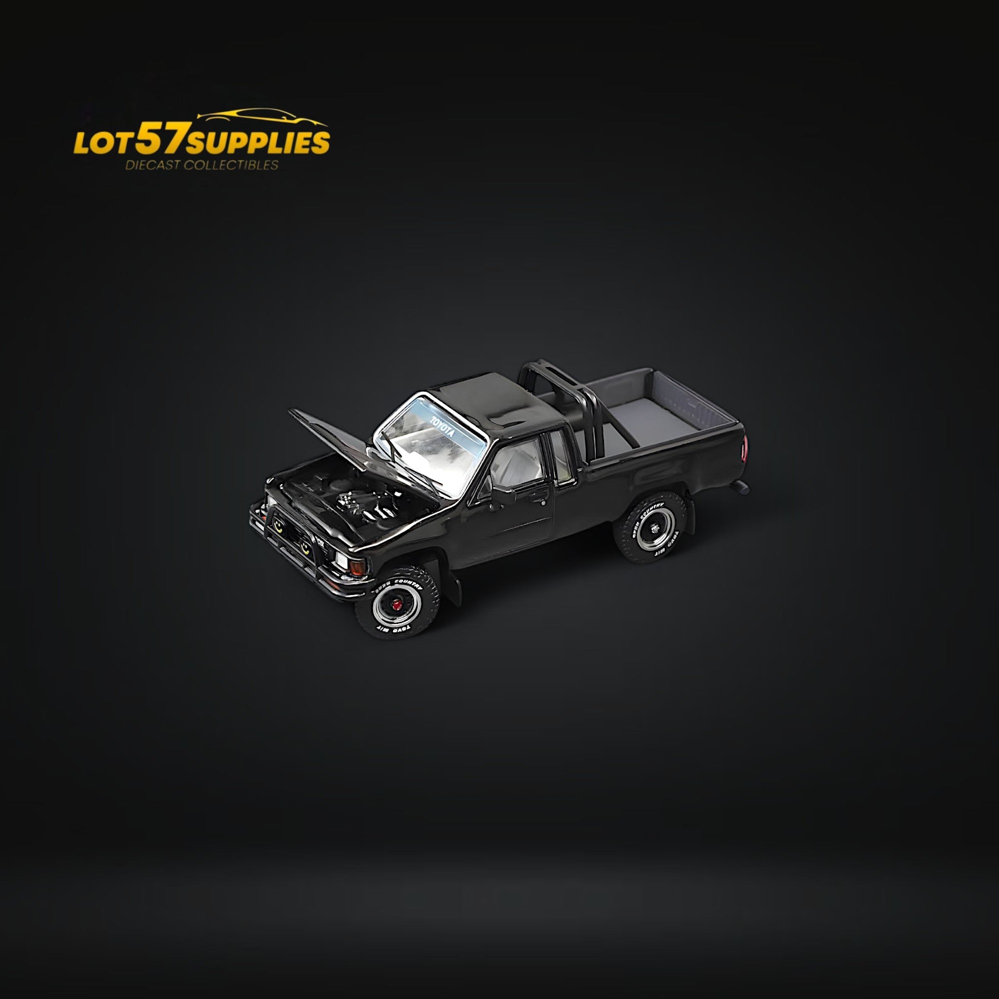 (Pre-Order) GCD Toyota Hilux SR5 in Black 1:64 KS-062-514 Main image