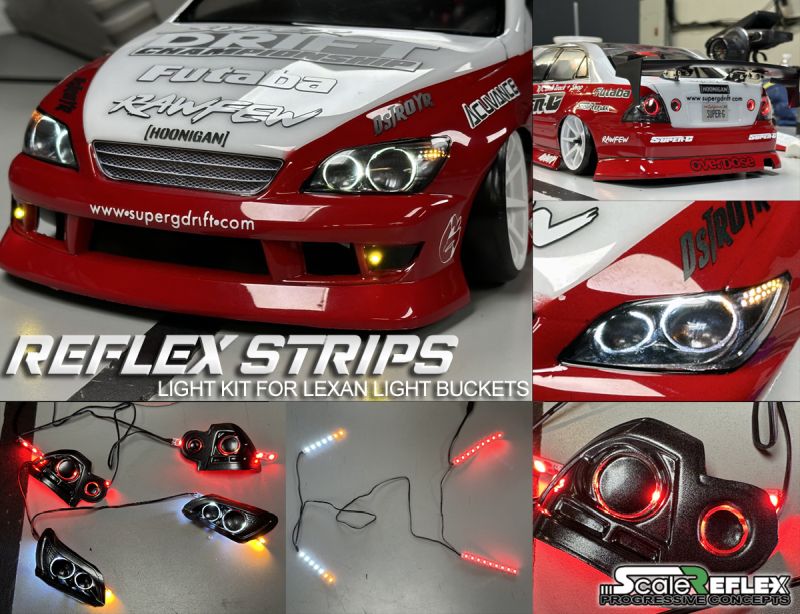 Strip - LEDs for Lexan Light Bucket Kit (Wht, Amb, Red)