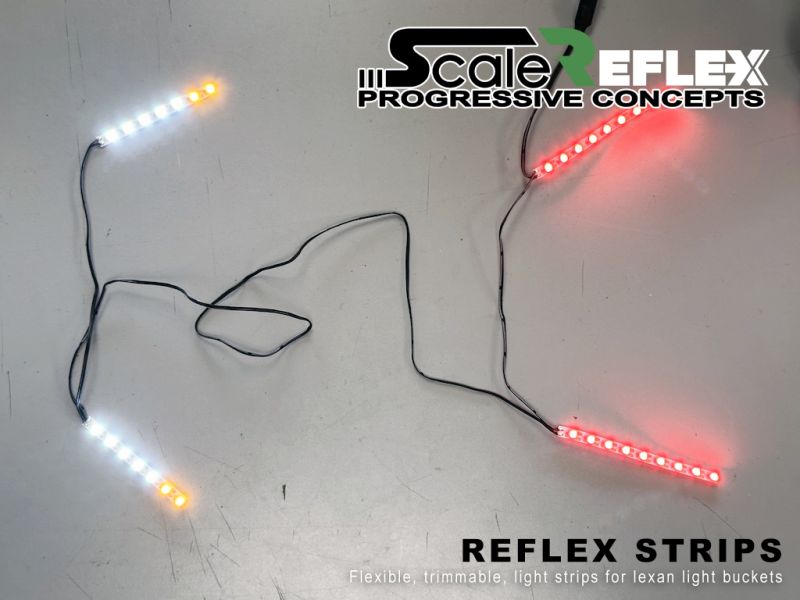 Strip - LEDs for Lexan Light Bucket Kit (Wht, Amb, Red)