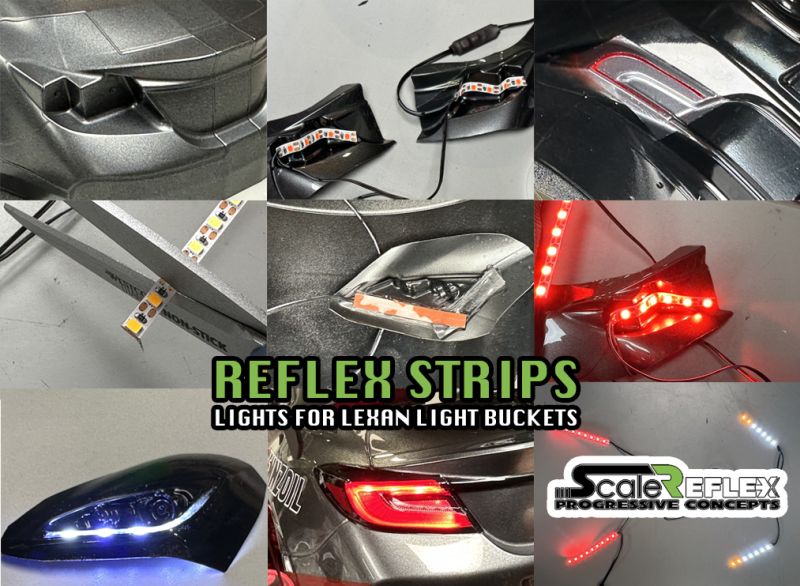 Strip - LEDs for Lexan Light Bucket Kit (Wht, Amb, Red)