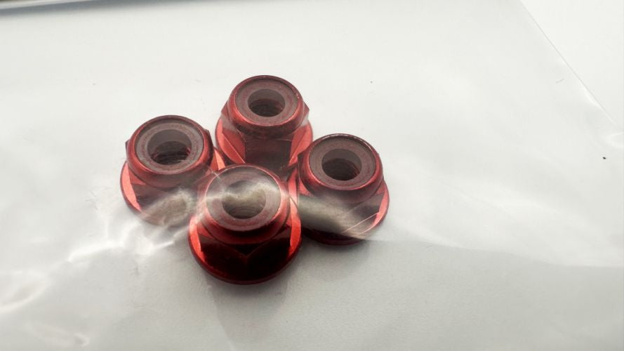 4mm Wheel Nuts - 4 Pack - Choose Color