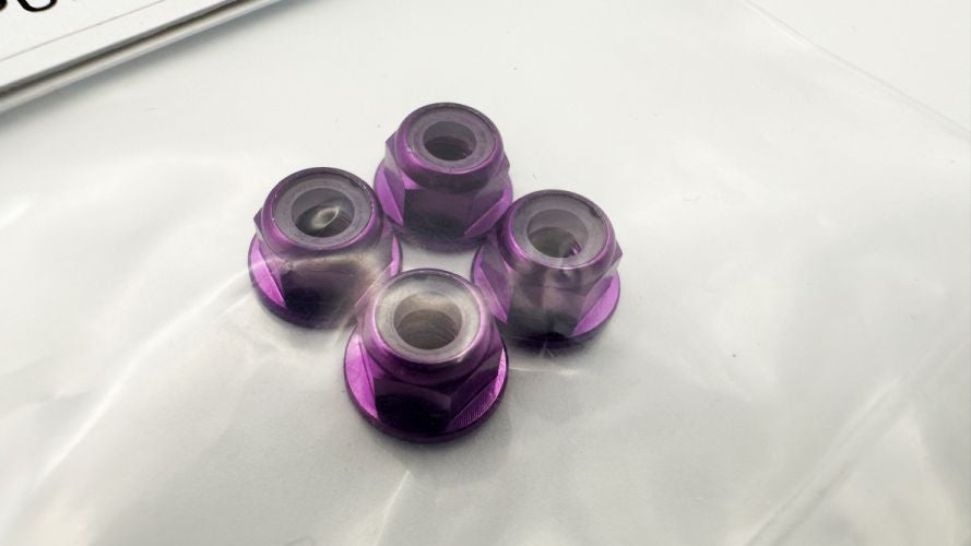 4mm Wheel Nuts - 4 Pack - Choose Color
