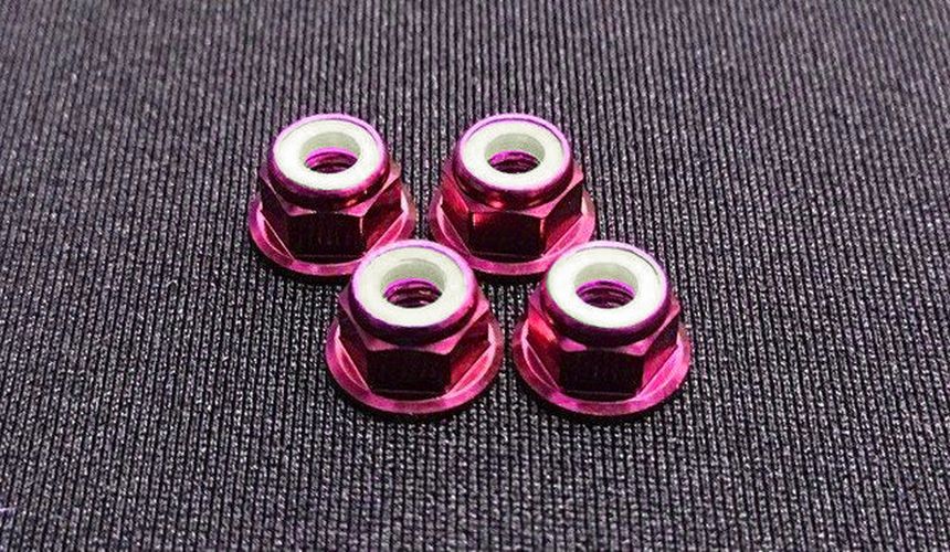 4mm Wheel Nuts - 4 Pack - Choose Color