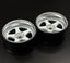 NIZ 5-Star Multipiece Style 1-10 White Rims, 8mm Offset