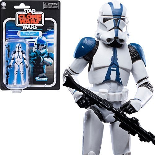 Star Wars: The Clone Wars - The Vintage Collection - 3.75-Inch Action Figure - Select Figure(s) Clone Trooper (501st Legion)