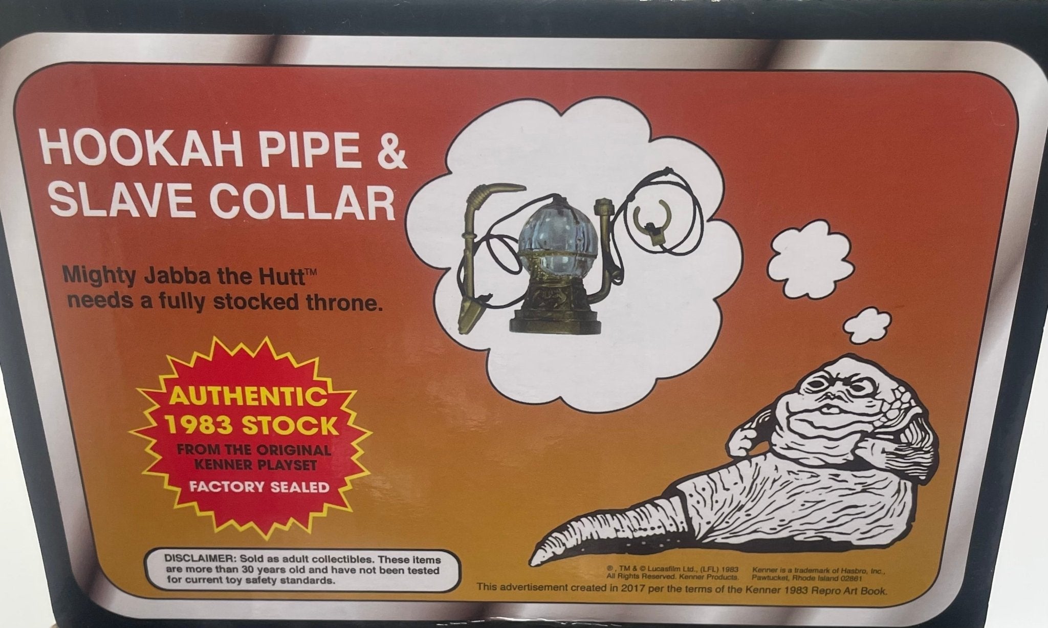 STAR WARS Vintage 1983 JABBA THE HUTT Playset Original Hookah Bowl & Collar Part NEW - Collectors World Toys