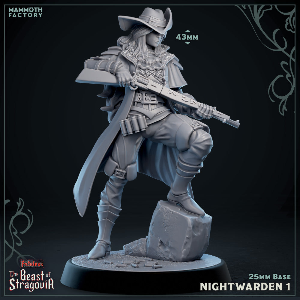Stragovian Nightwarden: Sculpt 1 (Female Human Ranger) Main image