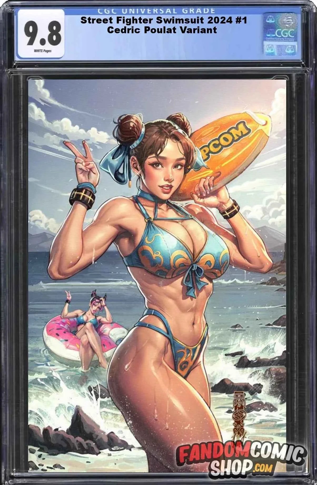 STREET FIGHTER 2024 SWIMSUIT ISSUE #1 (CEDRIC POULAT EXCLUSIVE VIRGIN VARIANT A)(2024) ~ CGC Graded 9.8 Main image