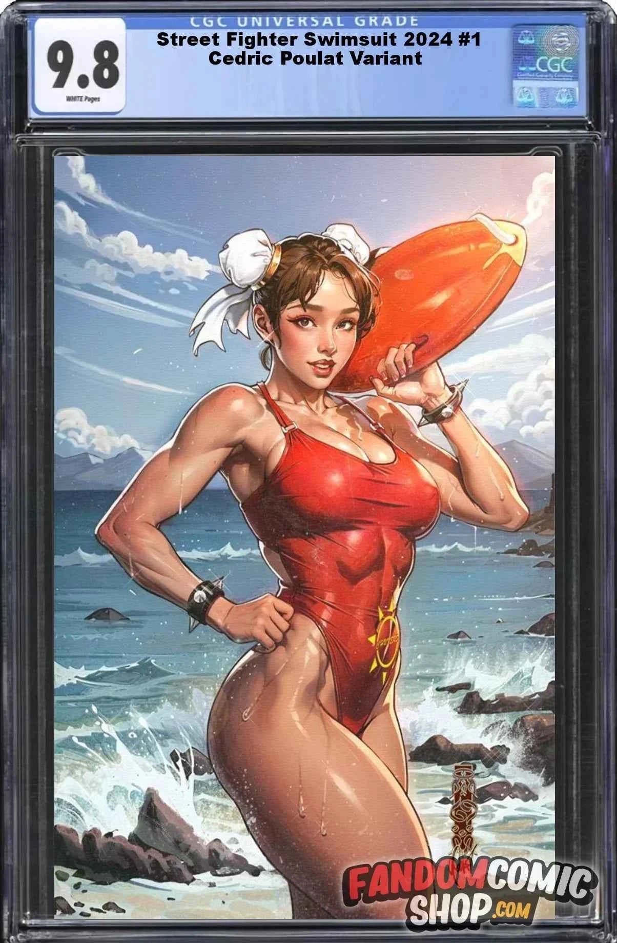 STREET FIGHTER 2024 SWIMSUIT ISSUE #1 (CEDRIC POULAT EXCLUSIVE VIRGIN VARIANT B)(2024) ~ CGC Graded 9.8 Main image
