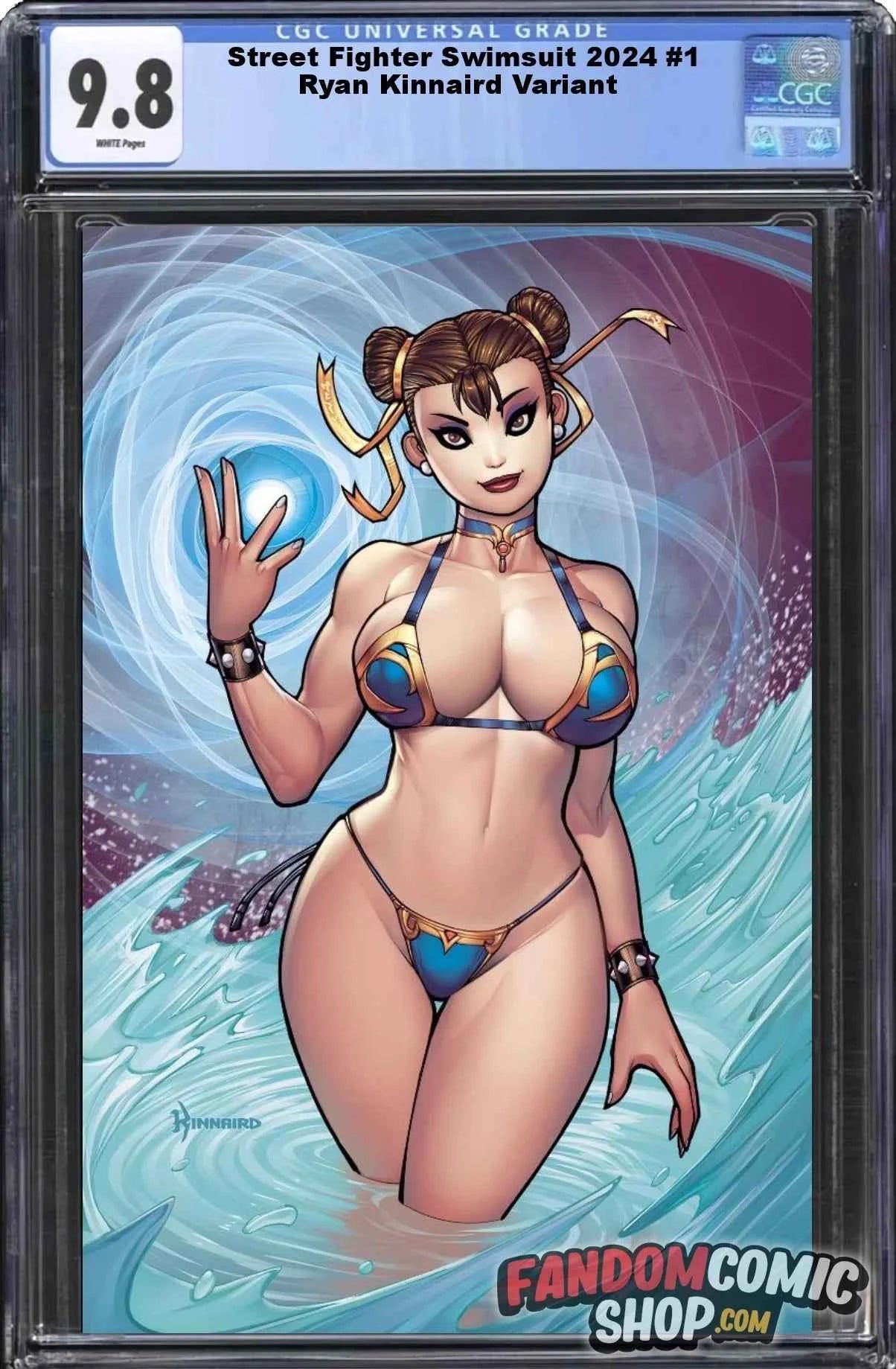 STREET FIGHTER 2024 SWIMSUIT ISSUE #1 (RYAN KINNAIRD EXCLUSIVE VIRGIN VARIANT A)(2024) ~ CGC Graded 9.8 Main image