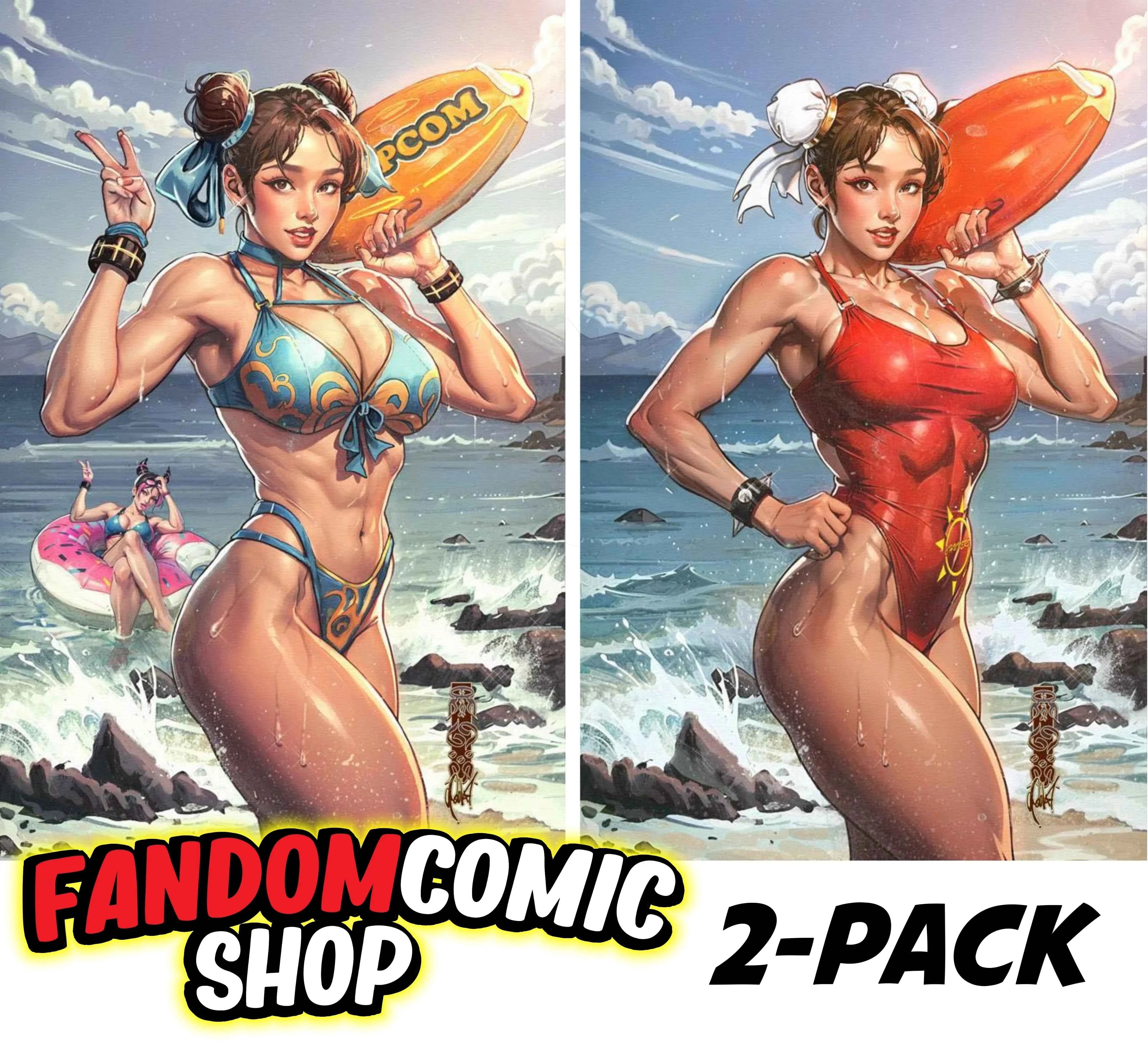 STREET FIGHTER 2024 SWIMSUIT ISSUE #1 (CEDRIC POULAT EXCLUSIVE VIRGIN VARIANT A & B SET)(2024) Main image