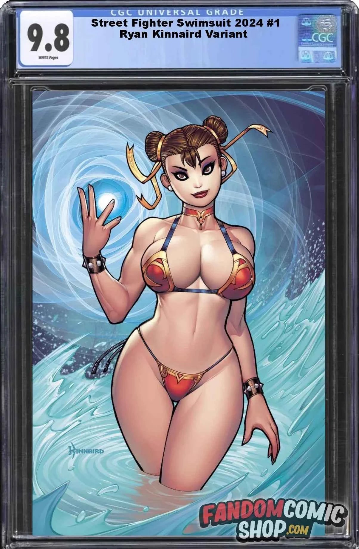STREET FIGHTER 2024 SWIMSUIT ISSUE #1 (RYAN KINNAIRD EXCLUSIVE VIRGIN VARIANT B)(2024) ~ CGC Graded 9.8 Main image