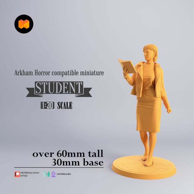 Arkham Compatible Investigator: The Student (Amanda Sharpe) - Collectors World Toys Hover Image