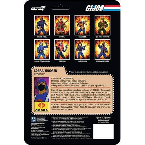 Super7 G.I. Joe 3 3/4-Inch ReAction Figure - Select Figure(s) - Collectors World Toys