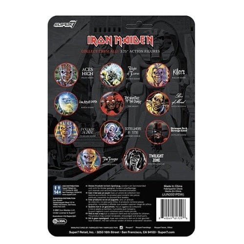 Super7 Iron Maiden Reaction Figure (Glow) (AE Exclusive) - Select Figure(s) - Collectors World Toys
