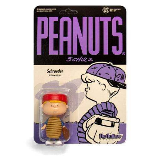 Super7 Peanuts 3 3/4-Inch ReAction Figure - Select Figure(s) Baseball Schroeder