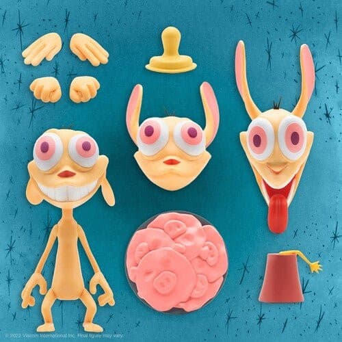 Super7 Ren & Stimpy Deluxe 6-Inch Action Figure - Select Figure(s) - Collectors World Toys