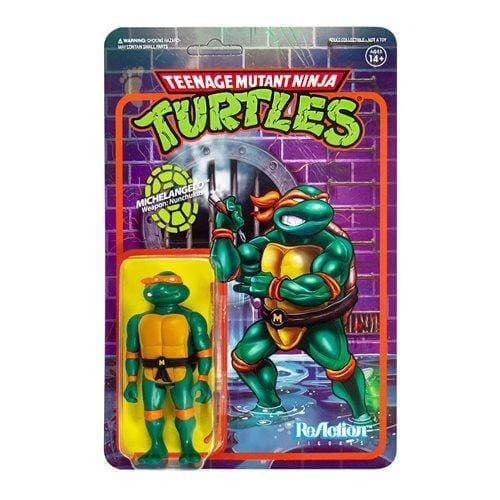Super7 Teenage Mutant Ninja Turtles 3 3/4" ReAction Figure - Select Figure(s) Michaelangelo