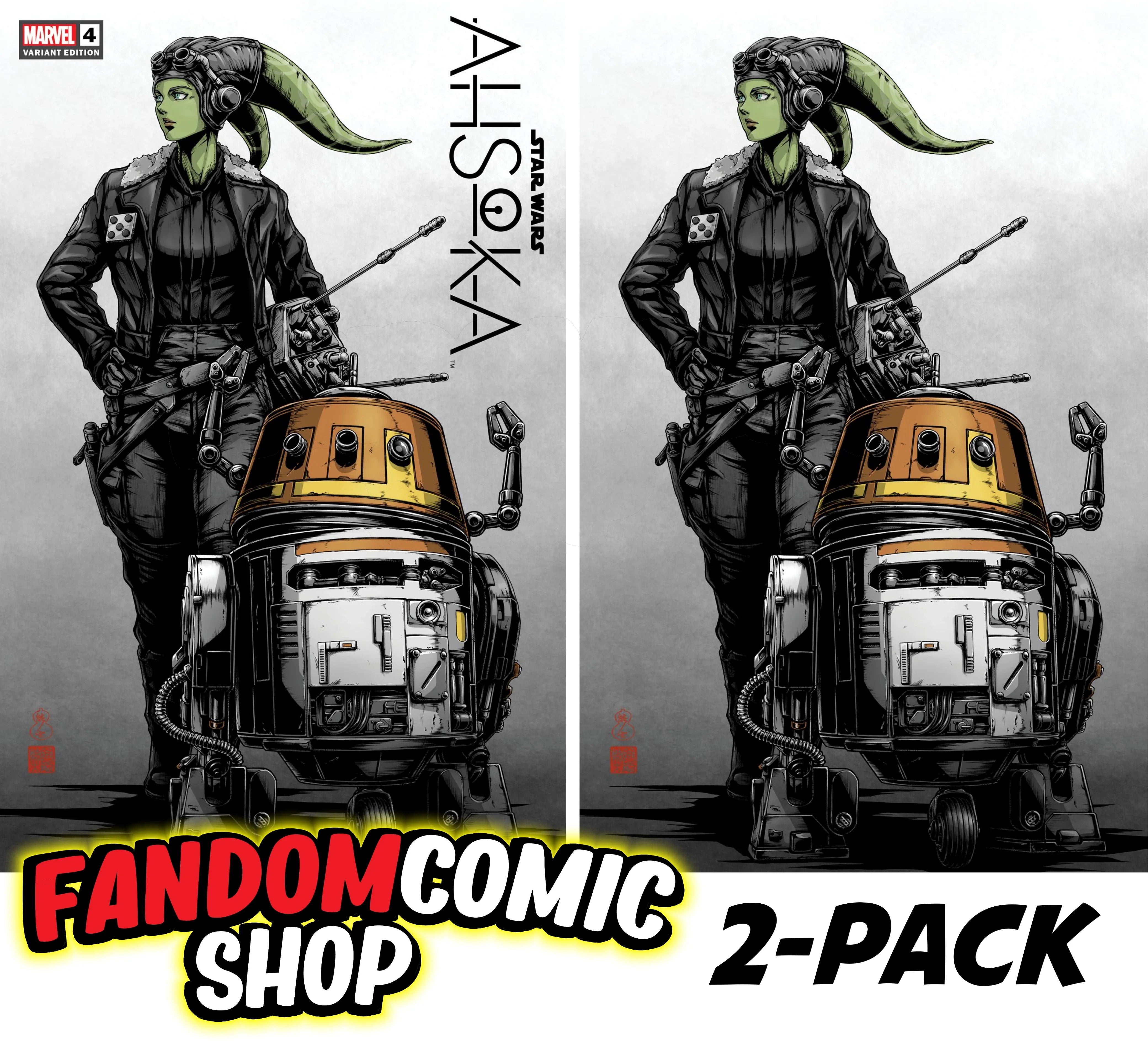 STAR WARS: AHSOKA #4 (TAKASHI OKAZAKI EXCLUSIVE TRADE/VIRGIN VARIANT SET)(PART 4 OF 8 ~ HERA/CHOPPER) Main image