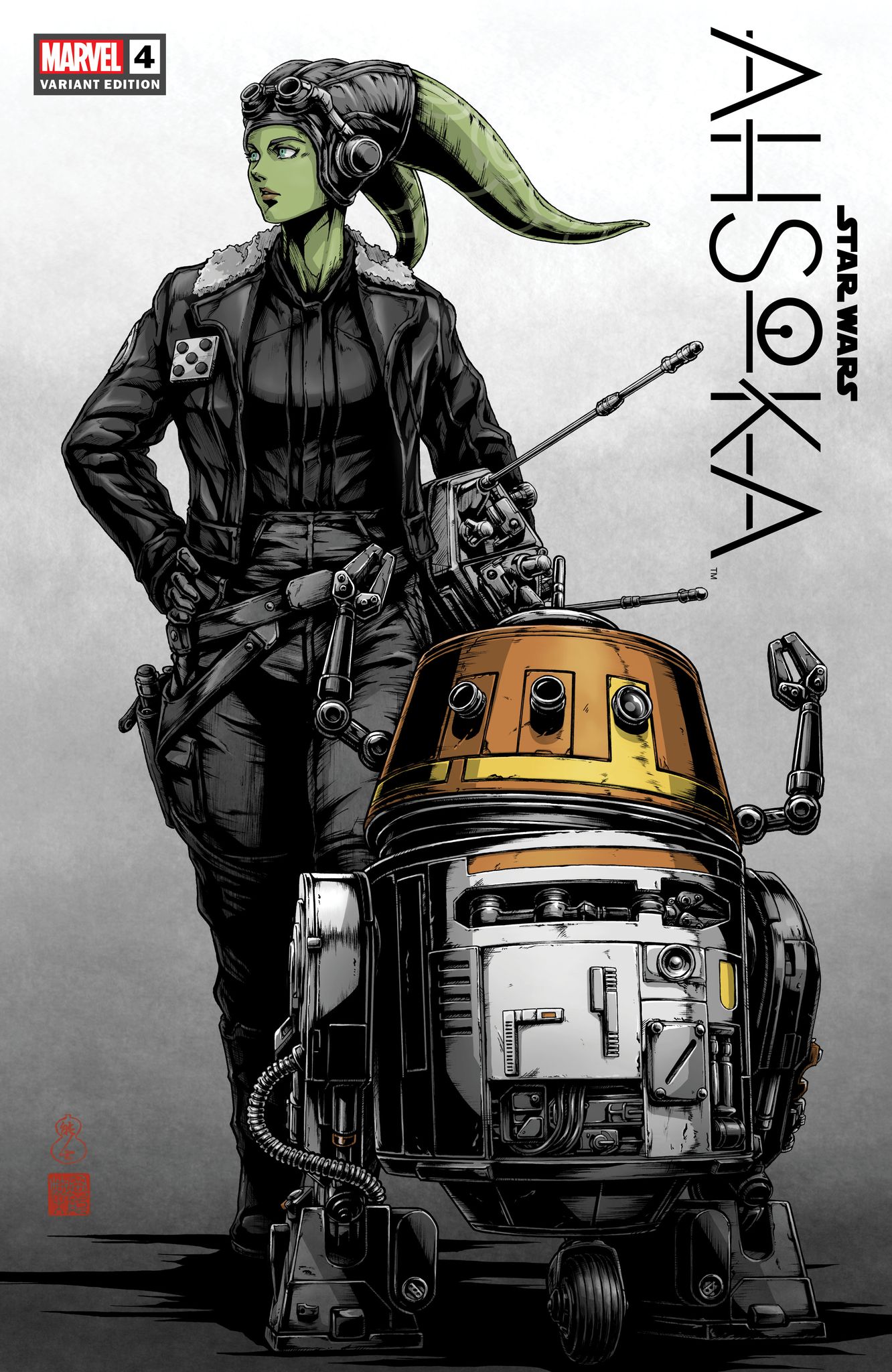 STAR WARS: AHSOKA #4 (TAKASHI OKAZAKI EXCLUSIVE VARIANT)(PART 4 OF 8 ~ HERA/CHOPPER) Main image