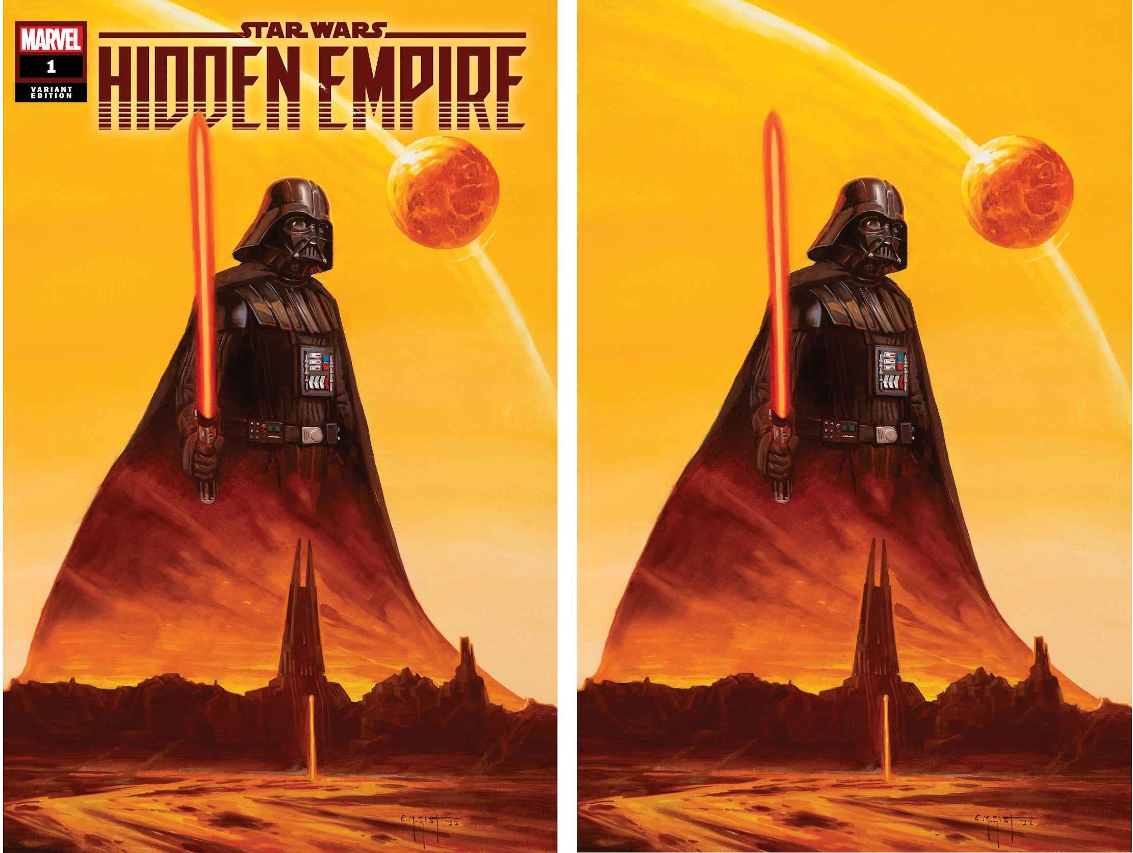STAR WARS: HIDDEN EMPIRE #1 (E.M. GIST EXCLUSIVE TRADE/VIRGIN VARIANT SET) ~ Marvel Main image