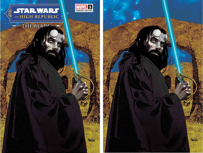 STAR WARS: THE HIGH REPUBLIC ~ THE BLADE #1 (PANOSIAN EXCLUSIVE TRADE/VIRGIN VARIANT SET) ~ Marvel Hover Image